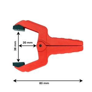 Rox 0147 Yaylı Mandal Tip Kıskaç İşkence 38 mm (2 li)