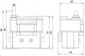 Selenoid 12V 2500W Reversing