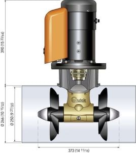 Başpervane 120Kgf 12V 250mm