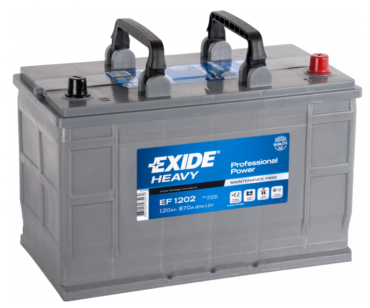 Exide Akü PROFESYONEL 120A EF1202