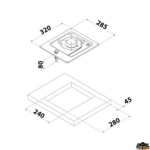 Gömme Tekli Ocak PC1320