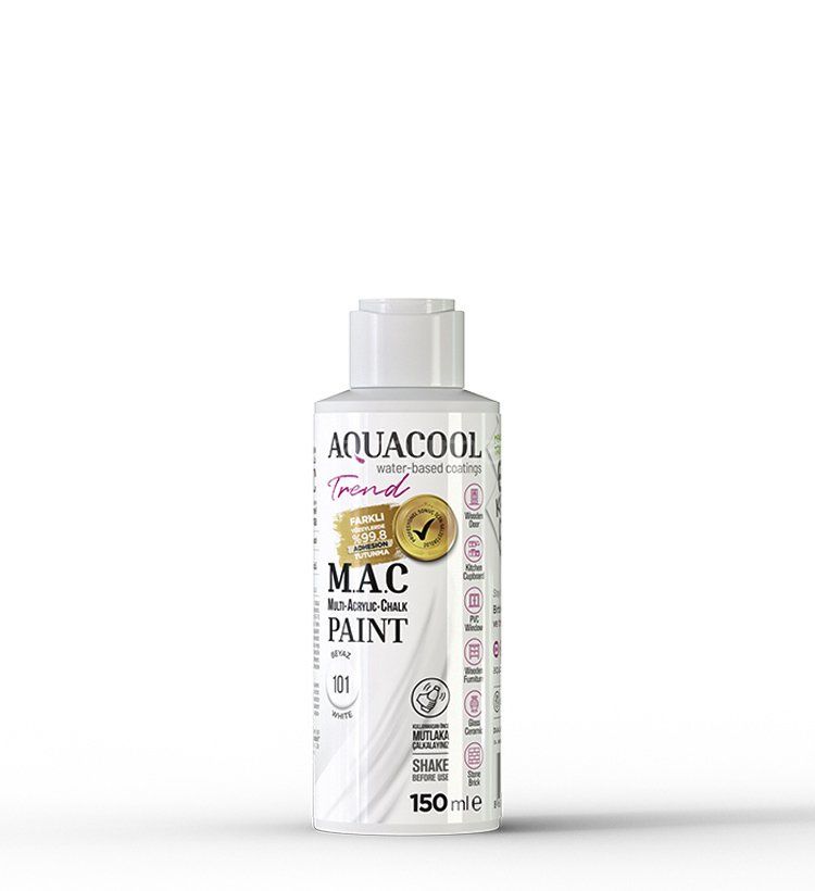 Trend M.A.C Su Bazlı Beyaz 101 Lake Boya 150 ml