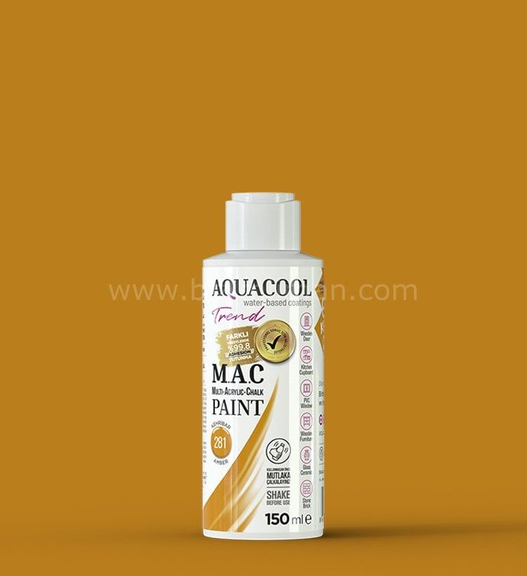 Trend M.A.C Su Bazlı Kehribar 281 Lake Boya 150 ml