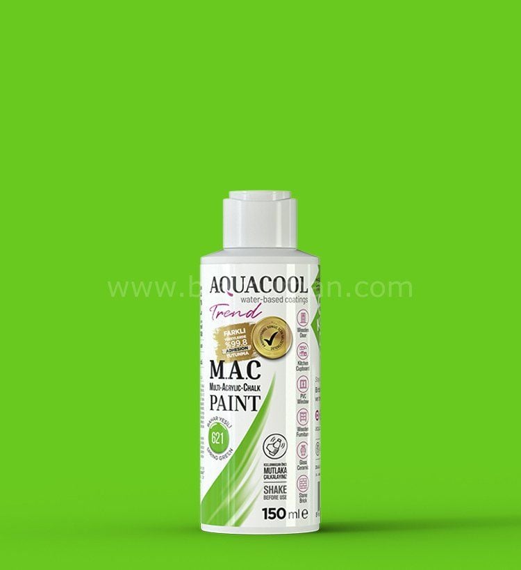 Trend M.A.C Su Bazlı Bahar Yeşili 621 Lake Boya 150 ml