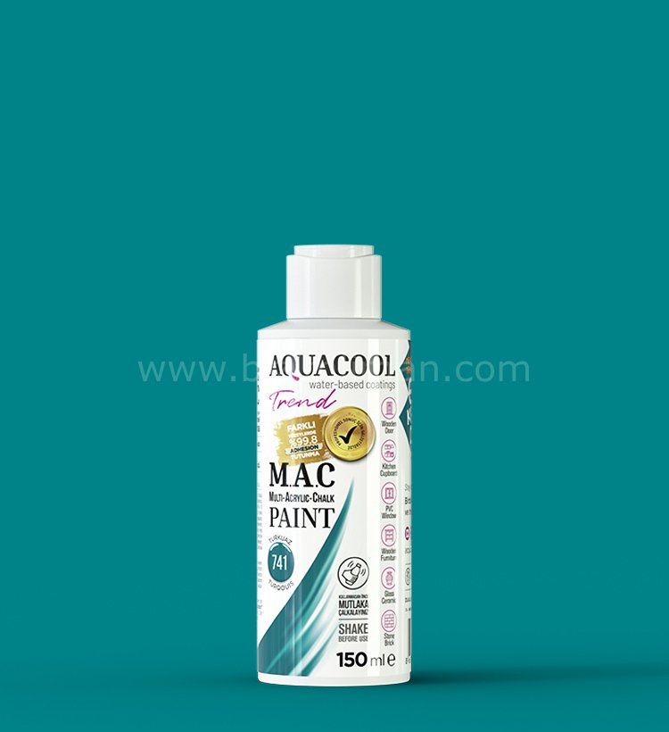 Trend M.A.C Su Bazlı Turkuazi 741  Lake Boya 150 ml