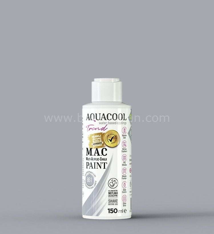 Trend M.A.C Su Bazlı İskandinav Gri 861 Lake Boya 150 ml