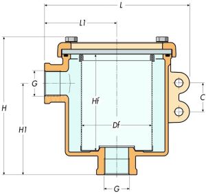 Deniz Suyu Filtresi 1164 - 1 1/2''