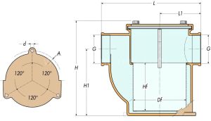 Deniz Suyu Filtresi 1162 - 1 1/2''